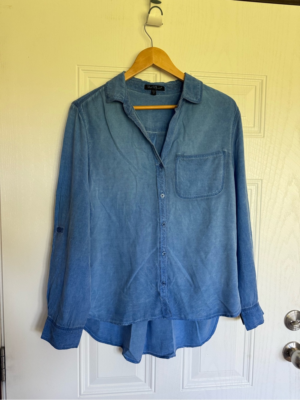 2 for $20 sale: Velvet heart soft blue rayon bennett button down shirt -